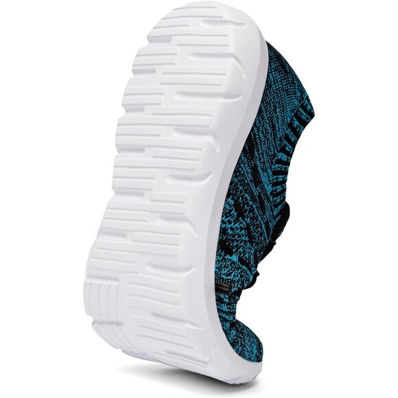 Women Black-Blue Running Breathable Knitting flexible Mesh Sports Shoes Sneaker - Picture 3 of 7